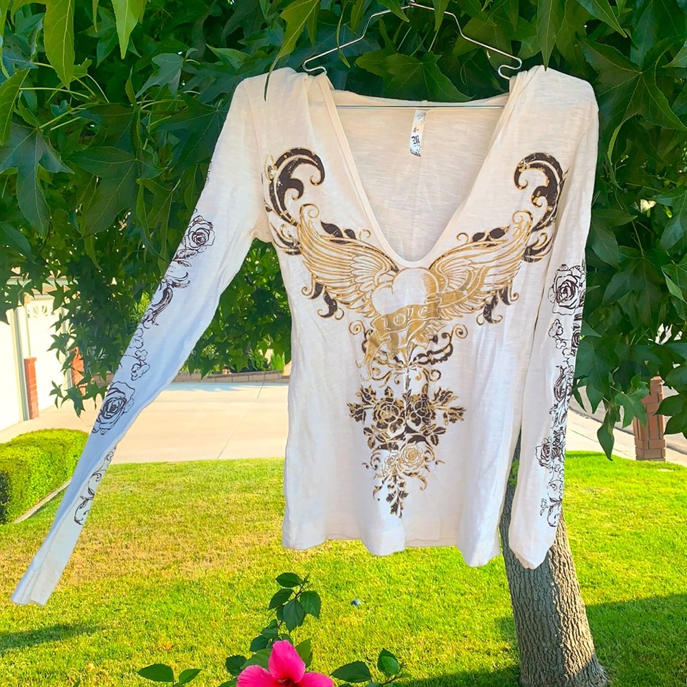 Cute hooded long sleeve